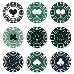 Poker Chips Svg, Poker Chip Svg Cut Files, Casino Svg, Vegas Svg, Poker Chips Printable, Casino Çhips Svg, Poker Chips Svg, Gamblijng Chips SVG, Casino Chips, Casino Chip Clipart, Layered Casino Token