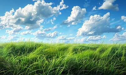 Obraz premium grass and sky