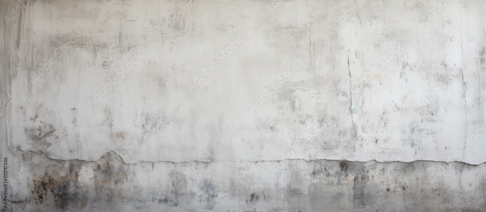 Poster A vintage concrete wall with a white paint texture serves as a background featuring a retro pattern and offering copy space for a banner