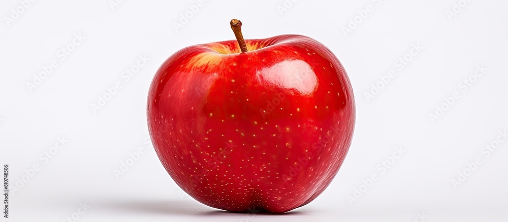 Aufkleber a professional image of a red apple with a white background specifically captured for the purpose of