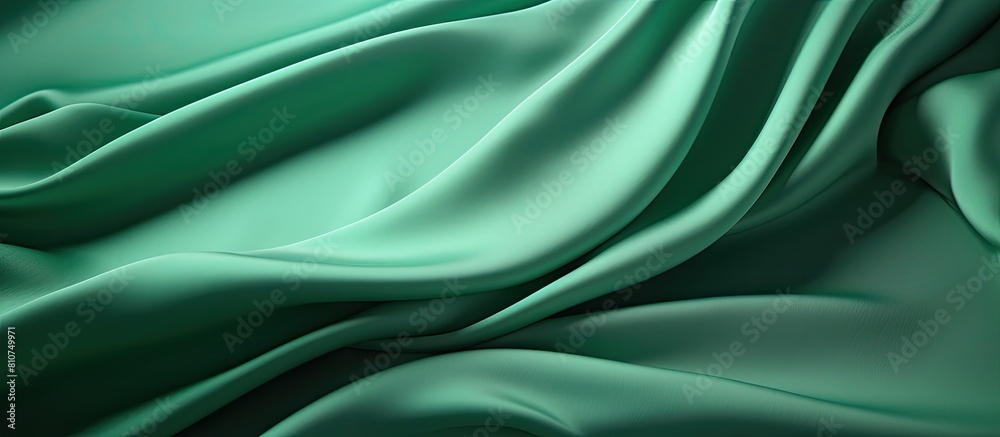 Aufkleber high resolution green textile with copy space image