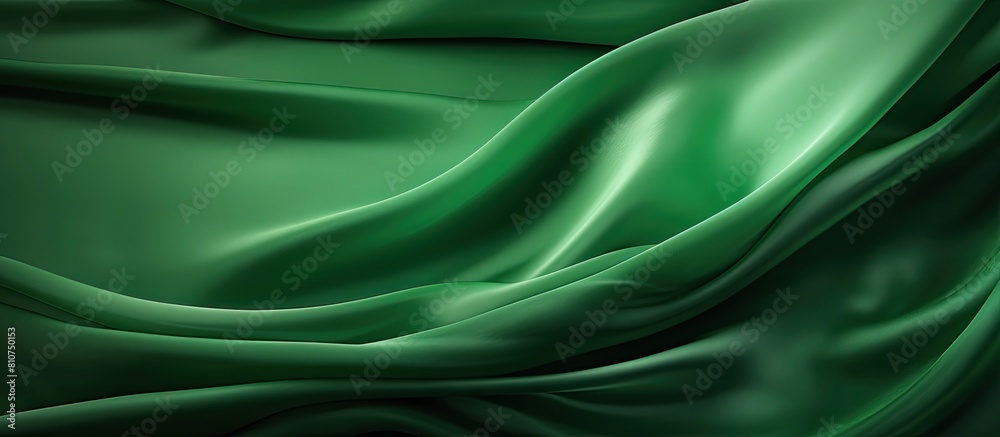Aufkleber high resolution green textile with copy space image