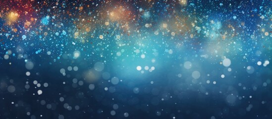 An abstract Christmas themed image with confetti like snow falling on the background Includes copy space image