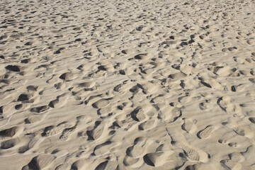 Footprints on the sand
