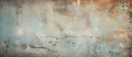 An aged and dirty wall provides a grungy background or texture with space for copying an image....