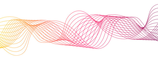 Abstract colorful modern stream wave line transparent background. Business curve lines in transparent background. Curved wavy lines tech futuristic motion background