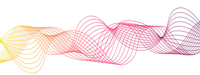 Abstract colorful modern stream wave line transparent background. Business curve lines in transparent background. Curved wavy lines tech futuristic motion background