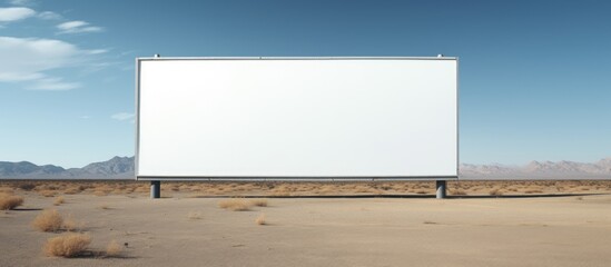 A blank billboard with ample copy space for a new advertisement