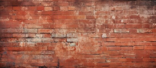 A textured grunge red brick wall serves as the background for a captivating image with plenty of copy space
