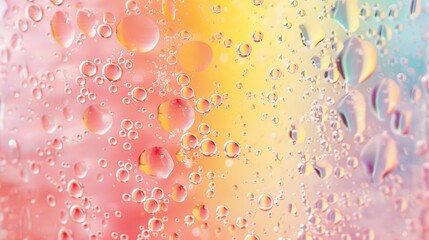 A colorful background with many small water droplets - obrazy, fototapety, plakaty