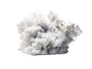 a cloud of smoke and black dust - Powered by Adobe