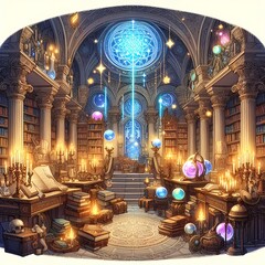 Obraz premium interior of the church of the holy sepulchre Generative Ai