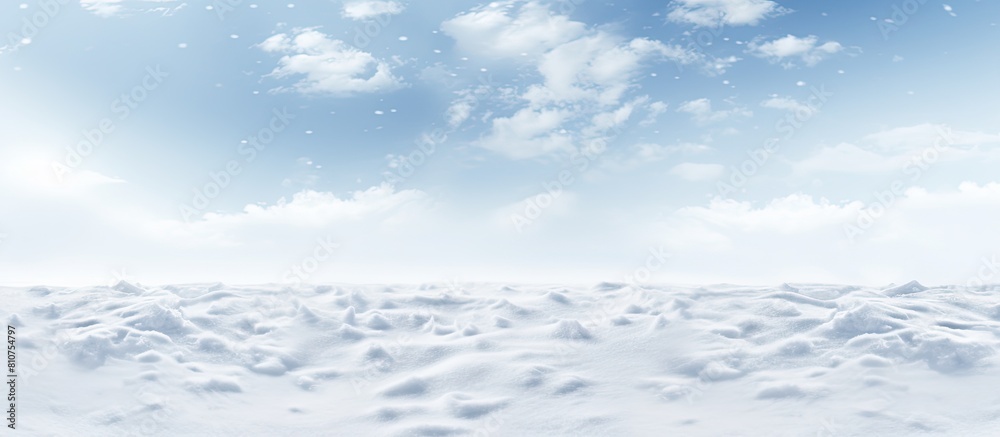 Aufkleber closeup view of a white snowy background with ample copy space image