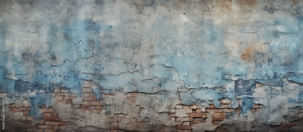 Poster Old wall with a textured surface providing ample copy space image