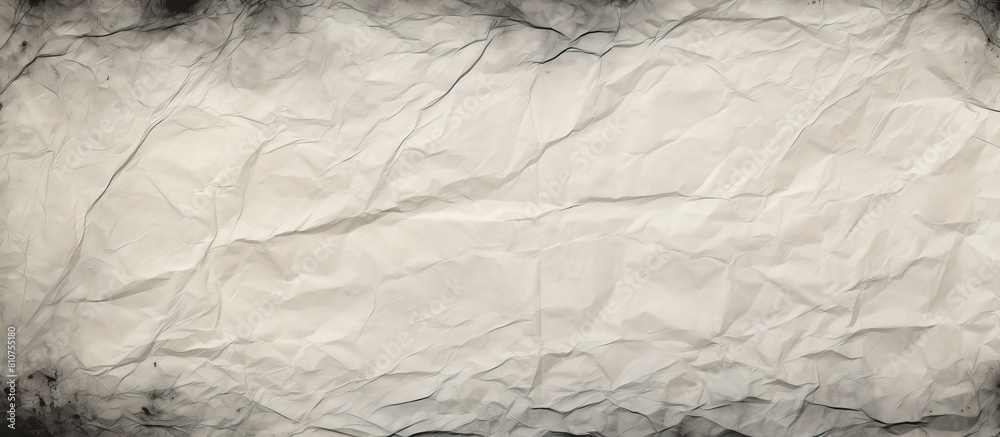 Poster vintage background with a creased black and white paper texture providing ample copy space for vario