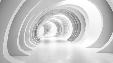 Obraz premium White softly curved corners background.