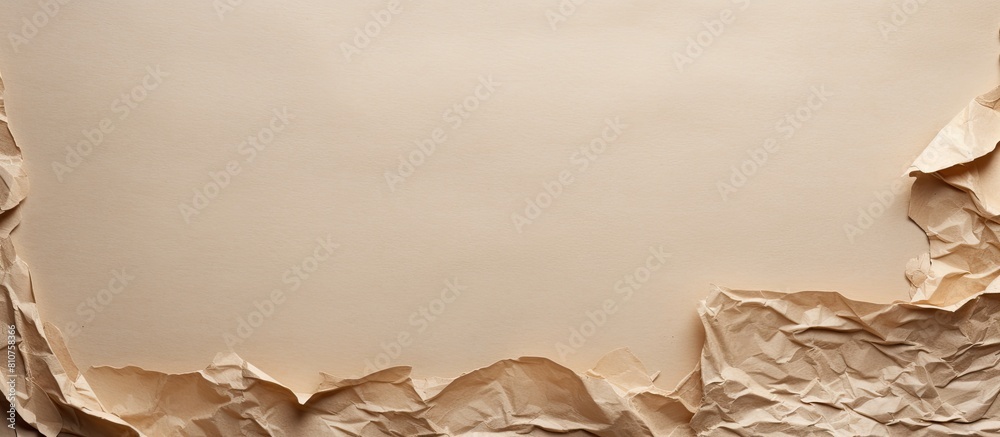 Poster A collection of ripped brown paper on a gray background perfect for a copy space image