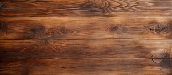 The background showcases a textured brown wood surface with plenty of copy space for images