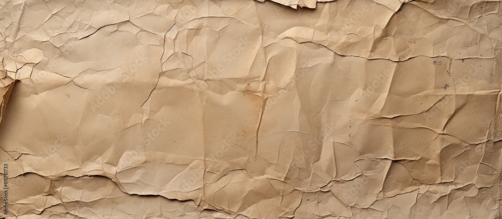 Poster a collection of ripped brown paper on a gray background perfect for a copy space image