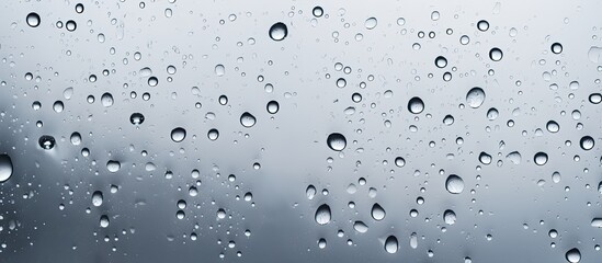 A copy space image showcasing water droplets against a gray background