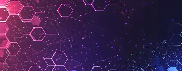 Abstract blue and purple background with polygon.  blue purple background bubble light shape design gradient.