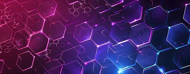 Abstract blue and purple background with polygon.  blue purple background bubble light shape design gradient.