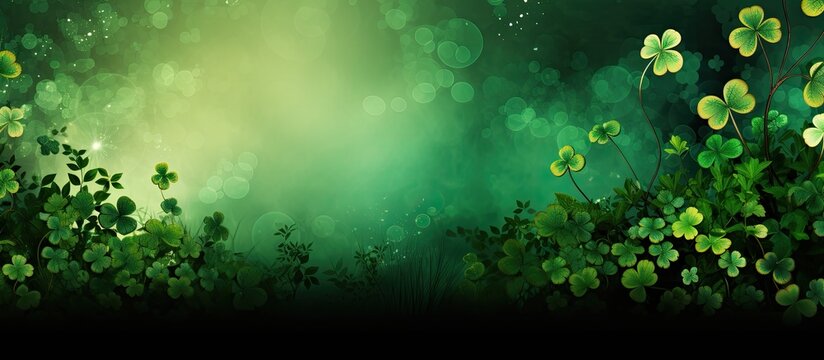 A festive St Patrick s Day themed image with ample space for copy