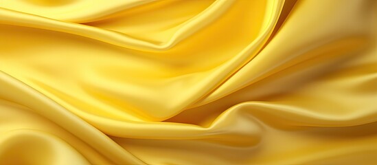 The fabric has a vibrant yellow color that serves as a bright backdrop. Creative banner. Copyspace image