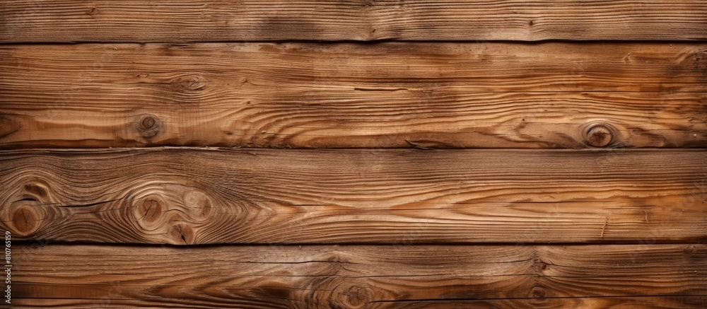 Poster A rustic wooden wall provides the perfect background for a copy space image featuring rough log textures