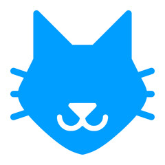cat head icon, cat icon sign