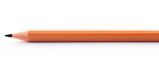 Copy space image of a pencil on a clean white background - Powered by Adobe