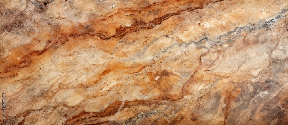 Poster a panoramic view of a beautiful abstract marble granite texture in shades of brown and beige resembl