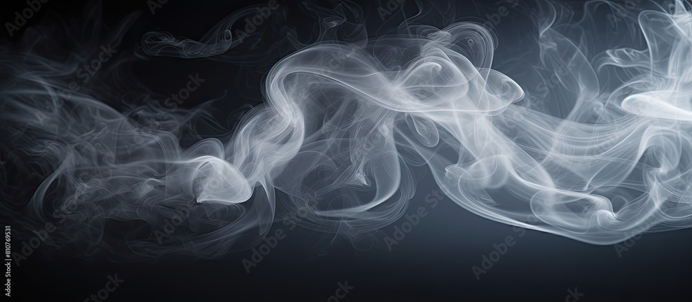 Aufkleber Studio photograph of smoke with copy space and background