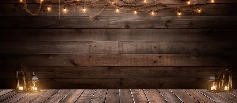 A chalk written welcome sign adorns a rustic wooden backdrop creating a charming copy space image