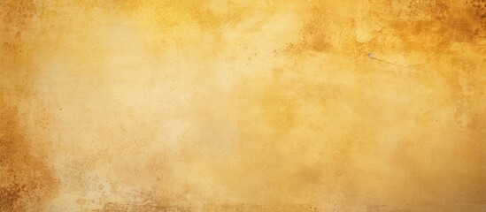 Copy space image of a beige yellow brown background with a light rough and textured paper texture featuring spotted blank areas