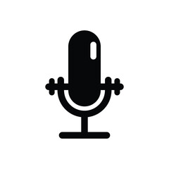 microphone audio podcast symbol sound recording icon
