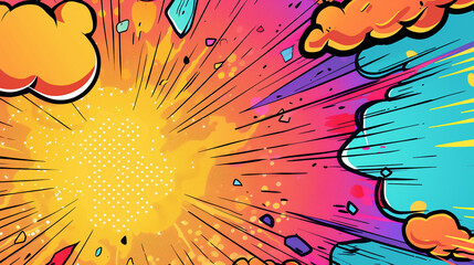 comics background with splashes