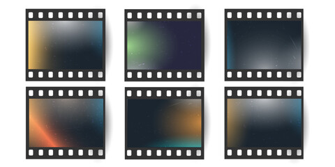 Reslistic old vintage retro 35 mm grunge film frame,distressed photographic effect