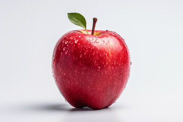 Fresh apple, White Background, Sharp Detail, Canon 35mm Shot, Realistic, Photo, 4K - obrazy, fototapety, plakaty