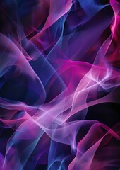 Smooth flowing colours in a pink, purple and blue abstract with a wave-like texture