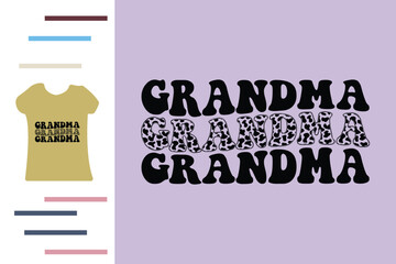 Cow grandma t shirt design
