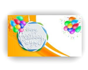 Obraz premium Birthday cake vector background design