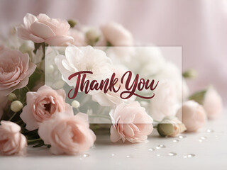 Delicate summer roses blossom composition in pastel background with copy space for multiple uses cards: wedding invitation, card design, spring floral invitation card, thank you card, business, RSVP, 