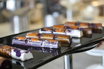 chocolate production process and various chocolates made