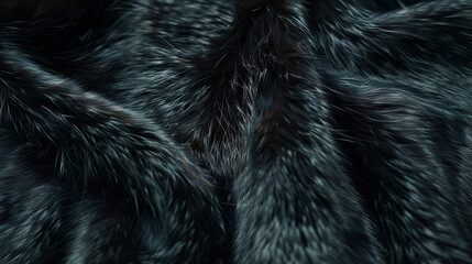 Obraz premium black fur background