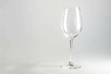 Fototapeta premium Empty wine glass without background.