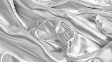 Obraz premium Silver color silk background.