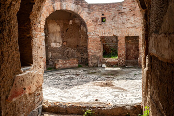 Circular Mosaic floor Ostio Antica