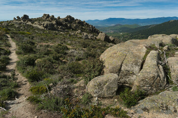 landscape, view, mountains, spring, nature, plants, spain, green