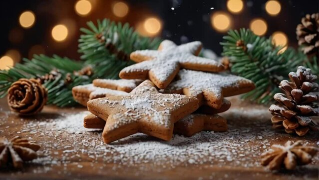 star shaped gingerbread cookies